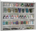 HOMCOM 5-Tier Display Cabinet, Glass Door Cabinet by HOMCOM