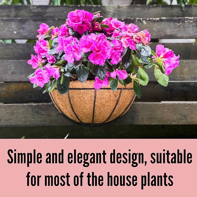 LaLaGreen Wall Planters for Outdoor Plants, 4 Pack, 12 Inch Half Round Plant - Image 6