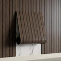 Yutianli PVC Slat Wall Panel Peel and Stick 118"x 15.7" Faux Wood Slat Panel by Yutianli