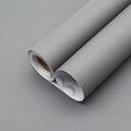 Yancorp 16"x394" Matte Gray Contact Papaer Peel and Stick Wallpaper Vinyl Wrap by YancorpHomeDecor