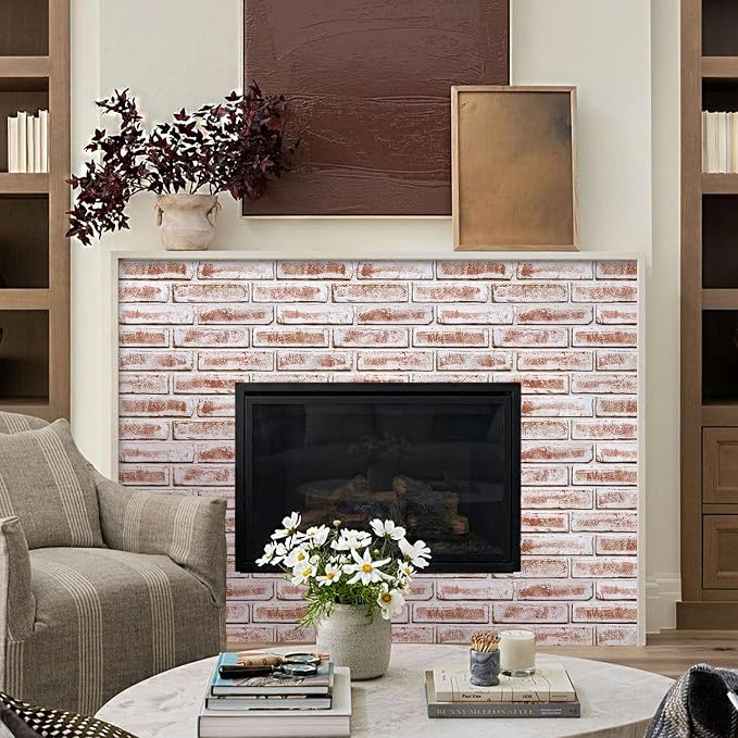 Commomy 3D Peel and Stick Brick, Ultralight Thin PVC Faux Brick Wall Panels - Image 8