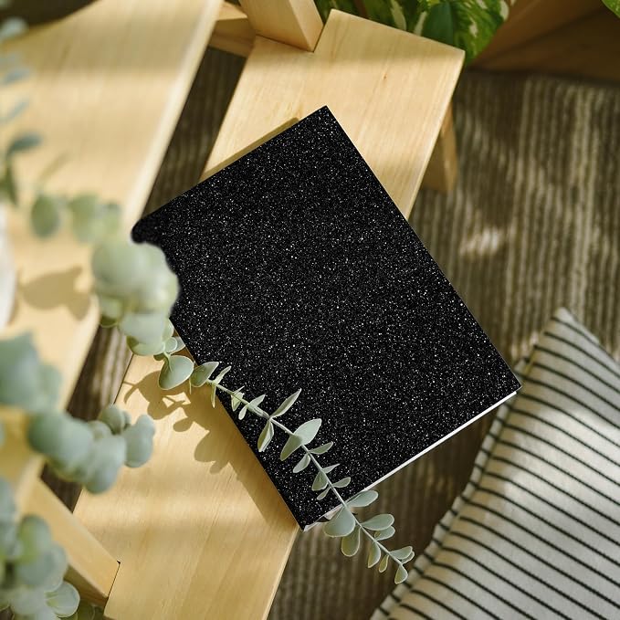 CRE8TIVE Black Glitter Wallpaper Border Peel and Stick Wall Border Sparkle - Image 7