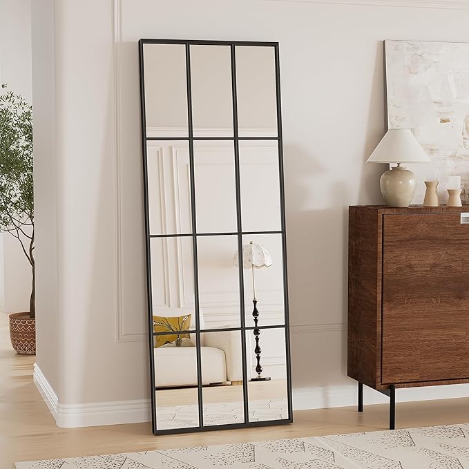 Mirror Full Length, Farmhouse Standing Mirrors Hanging or Leaning - Image 2