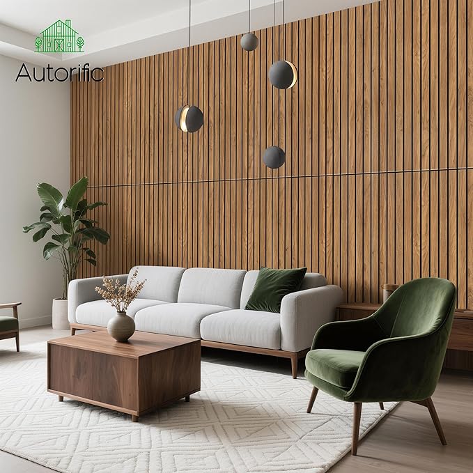 Wood Veneer Sound Panels, 10 Pack 47.2”x23.6” Wall Panels, Decorative Acoustic - Image 4