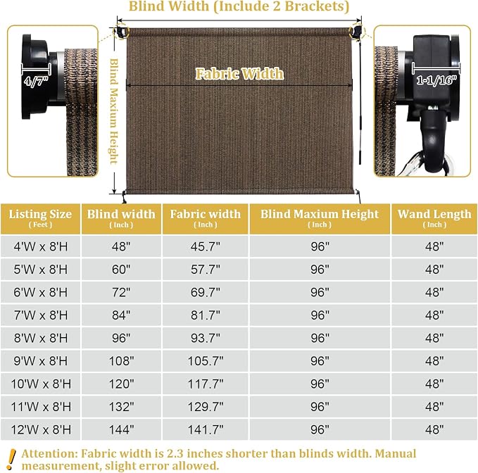 Shade&Beyond Outdoor Roller Shades - Image 7