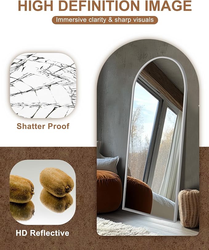 Delma Full Length Mirror, Large Floor Mirror - Image 4