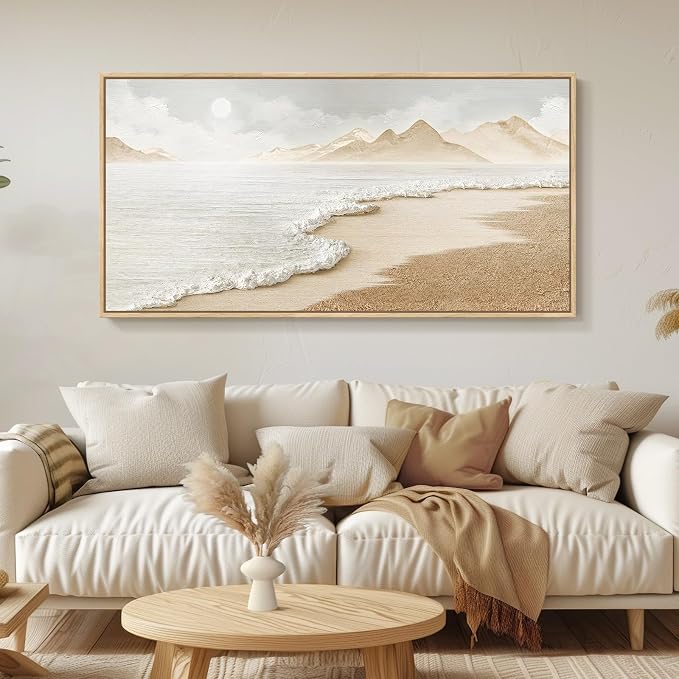 Framed Boho Beach Coastal Wall Art - Image 4