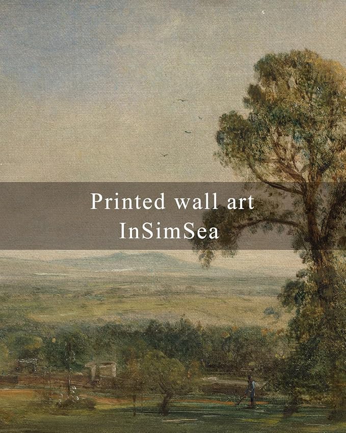InSimSea Framed Canvas Wall Art, Vintage Landscape Painting, Rustic Nature - Image 7