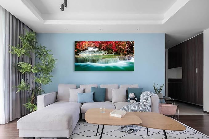 Cao Gen Decor Art-S05175 Wall Art 1 Pieces Waterfall Canvas Print Landscape - Image 5