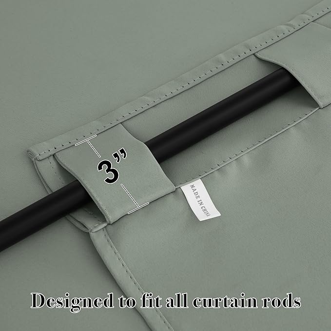 RYB HOME Blackout Curtains for Bedroom, Window Shades Thermal Insulating - Image 6