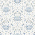 NuWallpaper by WallPops Blue Shellby Peel & Stick Wallpaper by NuWallpaper