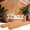 Juexica 2 Pcs Natural Bamboo Wall Panel 24 x 96 Inch Bamboo Covering Renewable by Juexica