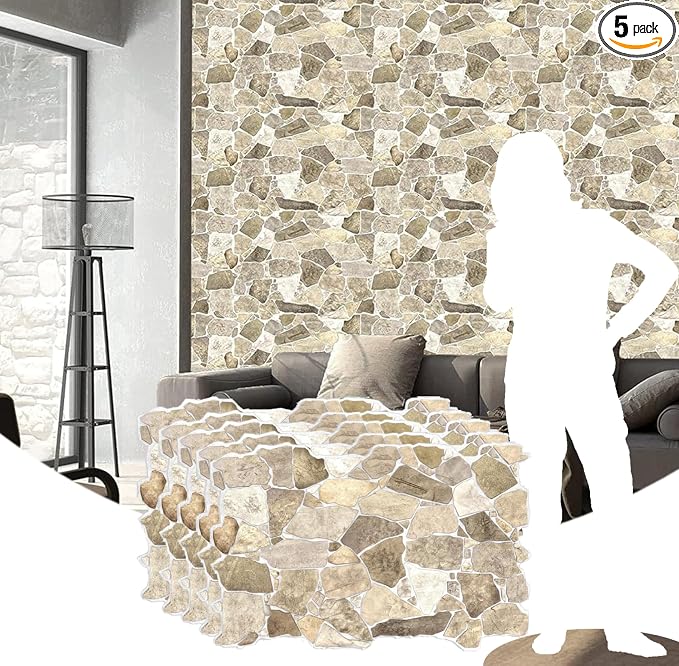 Dundee Deco 3D Stone Wall Panels PVC by DundeeDeco