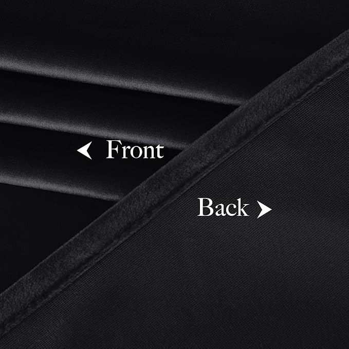 NICETOWN Black Out Velvet Curtains 108 inches Long Blackout - Image 8