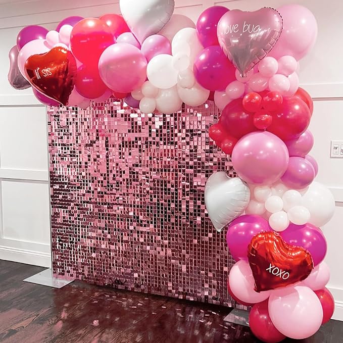 COKAOBE Pink Shimmer Wall Backdrop, Photo Backdrops - Image 5