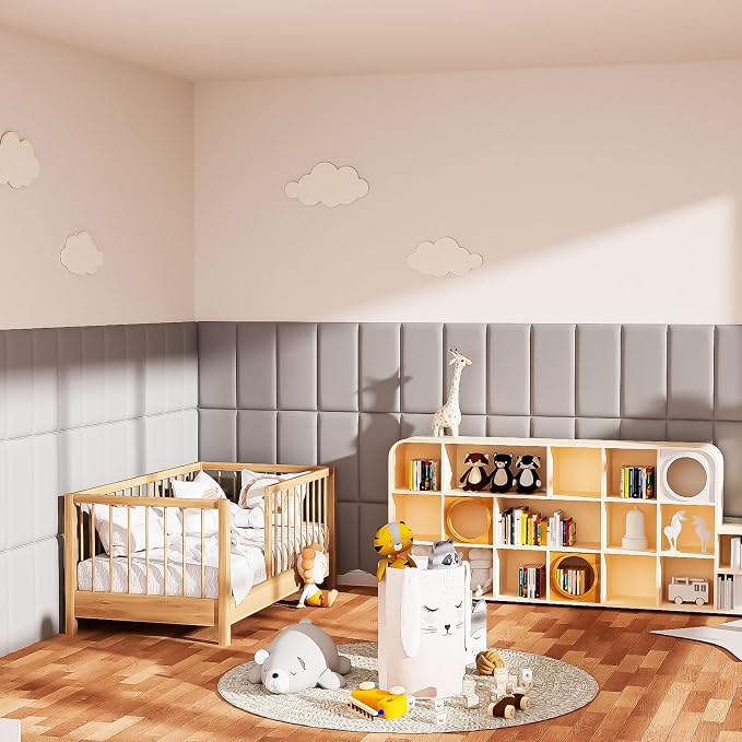 3D Anti-Collision Wall Padding for Kids, Self-Adhesive Panels for - Image 6