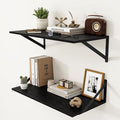 Heimlove Black Deep Floating Shelves by Heimlove
