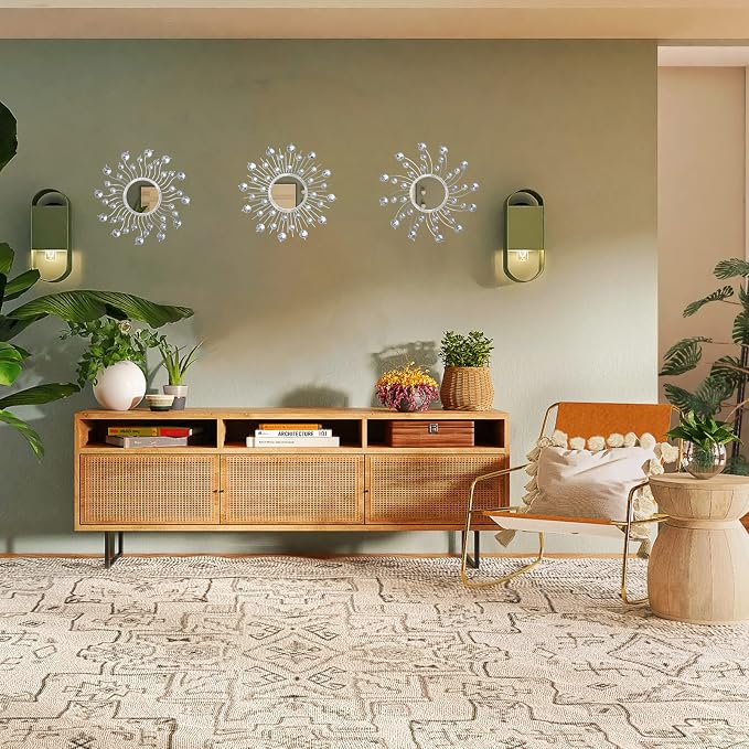 Mirror Wall Decor Metal Sun Mirror Home Decoration Wall Art Decorative Suitable - Image 5