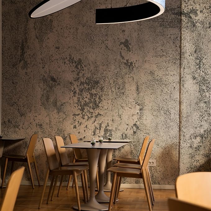 Brown Gray Concrete Wallpaper 15.7in x 80in, Wall Paper Peel and Stick - Image 3