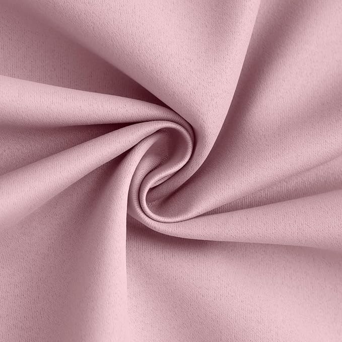 Yakamok 100% Blackout Curtain Panels 63 inches Cold and Light Blocking Drapes - Image 3