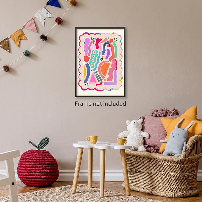 Medpol Funky Cute Kids Abstract Wall Art Trendy Bright Colorful Poster Modern - Image 7