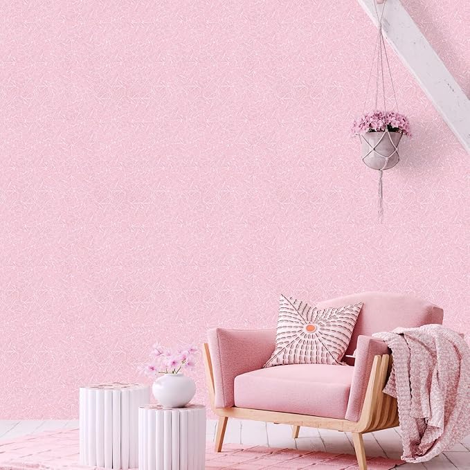 Pink Peel and Stick Self Adhesive Wallpaper - Image 5