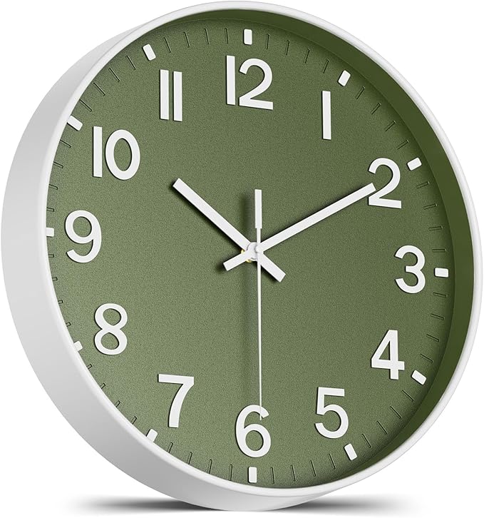 Wall Clock, Battery Operated, Modern Minimalist Design by lanktoo