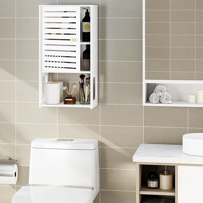 4-Tier Wall Bathroom Storage, Space-Saving Organizer - Image 2