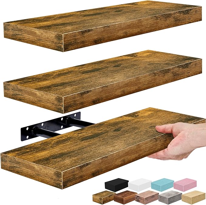 Sorbus Floating Shelves for Wall – 16 Inch Floating Shelf for Kitchen, Living by Sorbus
