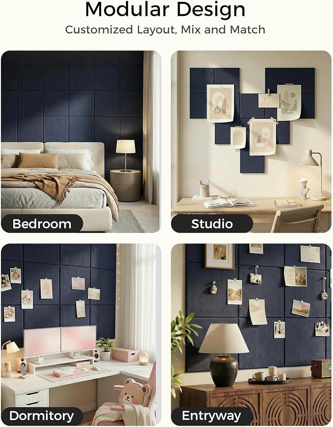 Aothia Felt Bulletin Board Tiles - Image 4