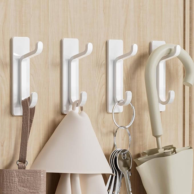 Self Adhesive Wall Hooks for Hanging: Extra Strong 13 LB, Hook for Coat - Image 7