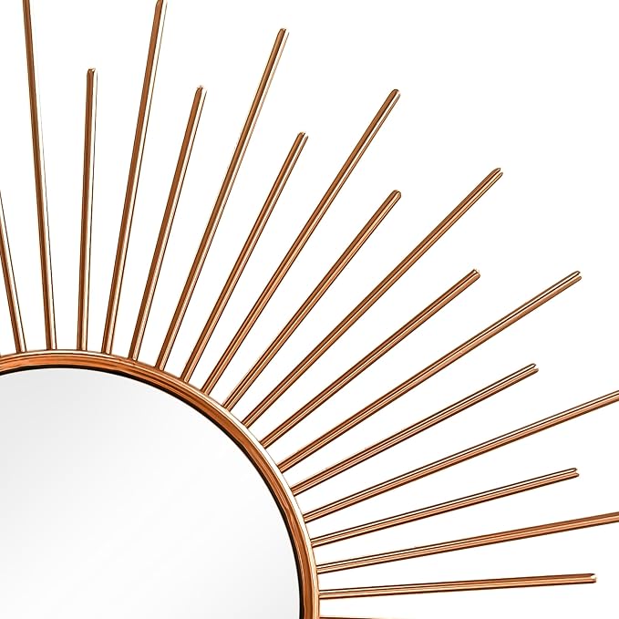 3 Pack Metal Mirrors for Wall Sunburst Wall Mirrors Home Décor Decorative - Image 2
