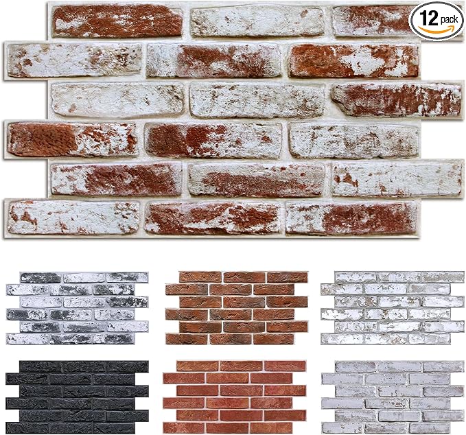 Commomy Faux Brick 3D Wall Panels by CommomyDecor
