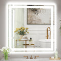 36x36 LED Bathroom Mirror with Lights, Super Bright Front & Backlit Vanity by GreatMirrorTalksItself