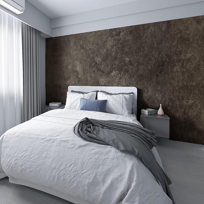3yecao 16"×591" Big Roll Large Size Thick Dark Brown Tan Grey Concrete by 3YECAO