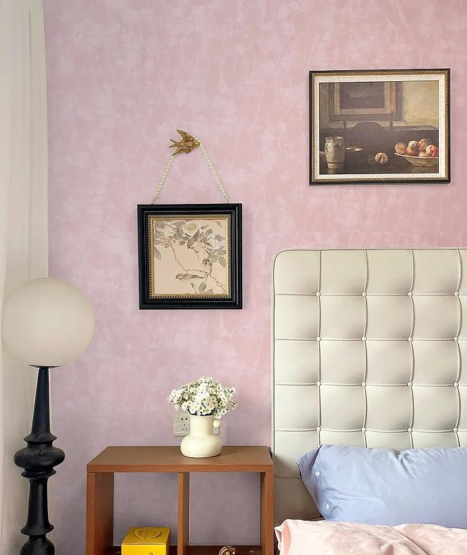 Yasinet 196.8×17.3" Pink Peel and Stick Wallpaper, Ultra-Strong Adhesion Wall - Image 4
