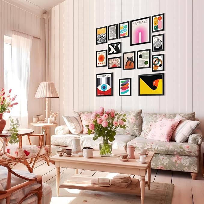 LANCHI95 15 PCS Boho Wall Decor– Mid Century Modern Wall Art Boho Posters - Image 5