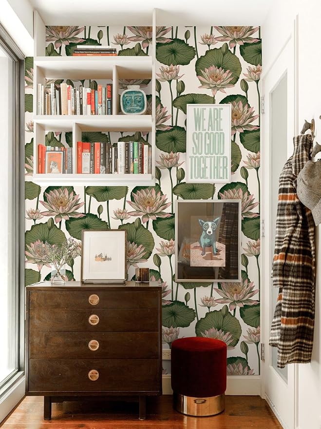 Orainege Floral Wallpaper Peel and Stick Floral Contact Paper Boho - Image 3