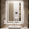 Delma LED Bathroom Mirror with Lights, 32x24 Vanity Mirror by Delma