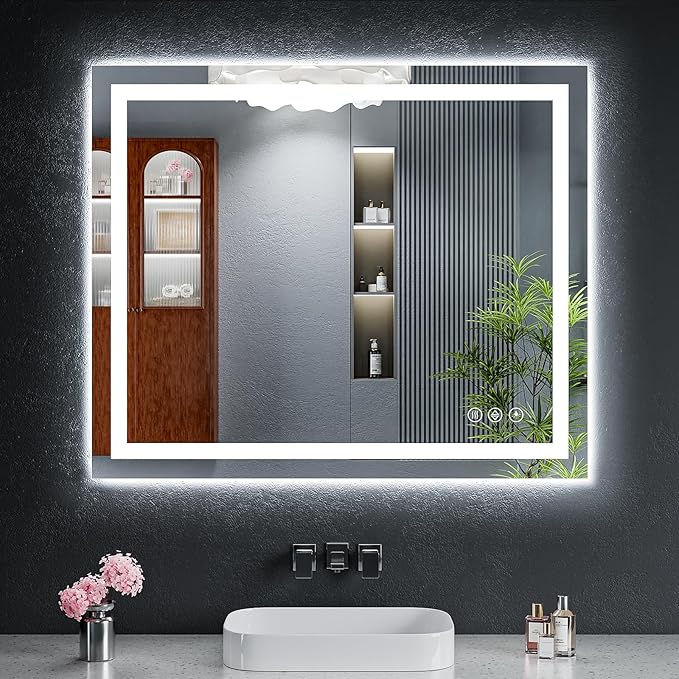 36"x30" LED Bathroom Mirror by MYSUNORIA
