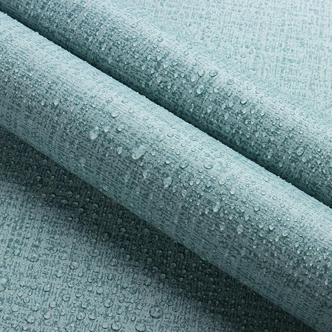 Teal Wallpaper Grasscloth Peel and Stick Wallpaper 17.7inch x 393.7inch Teal - Image 5