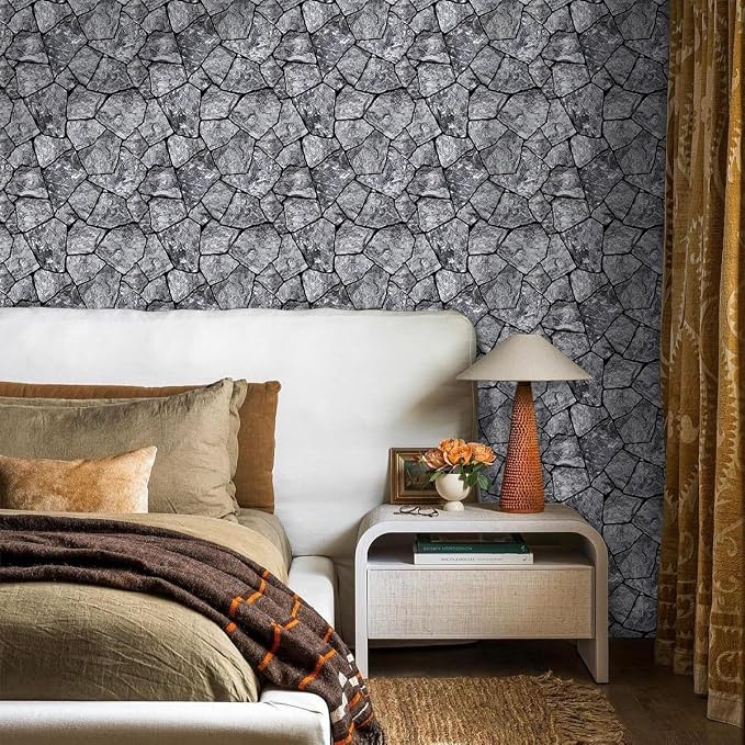 3D Faux Stone Wall Panels Peel and Stick, Stone-Look Textured Wall Sticker - Image 7