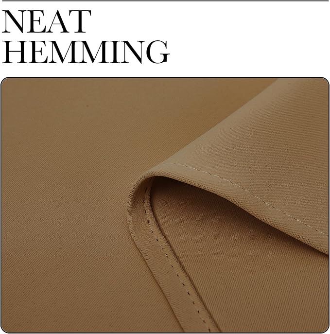 NICETOWN Gold Brown Blackout Curtains Panels - Image 7
