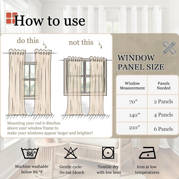 Lajode Navy Blue Plaid Curtains Pattern Printed 90 Inches Long - Image 9