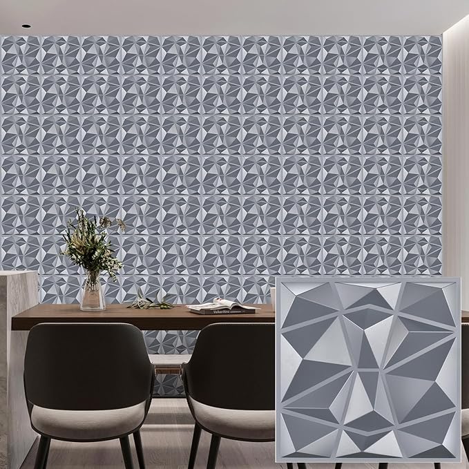 Heikki 30 Pack 3D Wall Panel for Interior Wall Décor, PVC Flower Textured Wall by YourBestChoices