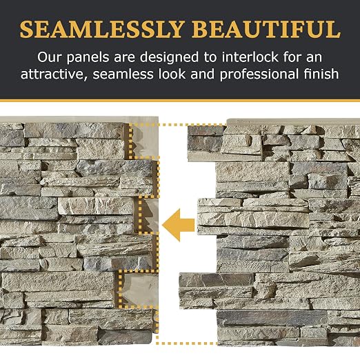 AZ Faux High-Density Polyurethane Faux Stone Wall Covering Panels - Image 7
