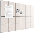 Bumusty Large Felt Bulletin Board, 30 Push Pins, 40 Adhesive Tabs by BUMUSTY