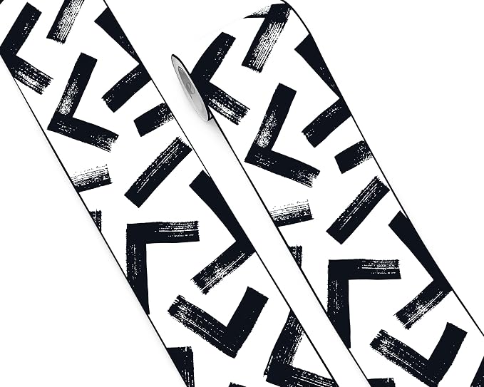 FLFK Black and White Design Wallpaper Border by FLFK