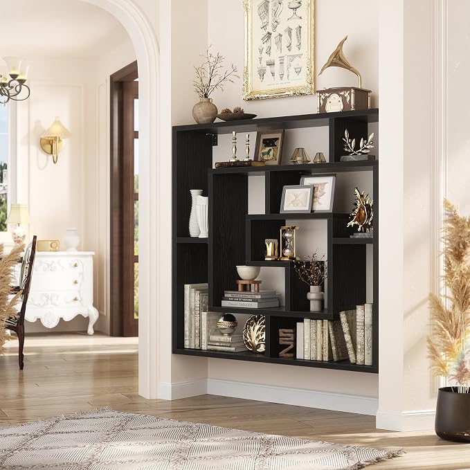 Armocity 5 Tier Display Book Shelf Wall Mounted Bookshelf Freestanding - Image 2