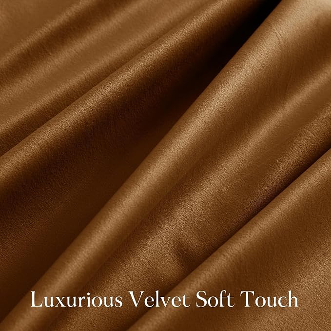 NICETOWN Velvet Curtains 96 inch Long 2 Panels - Image 6